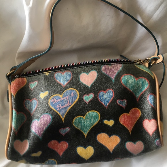 Dooney & Bourke Handbags - Fun Dooney & Bourke Multicolor heart purse!